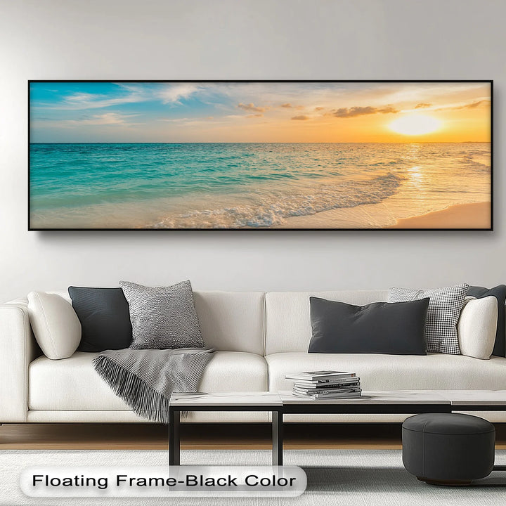 Serene Ocean Sunset - Landscape Canvas Print