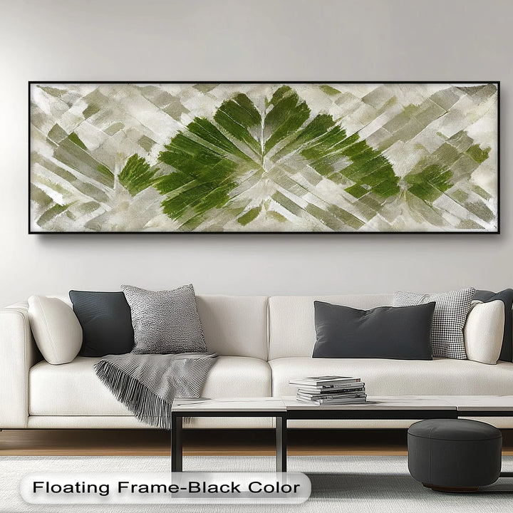 Verdant Imprint – Abstract Leaf Textured Canvas Print - MyPhotoStation
