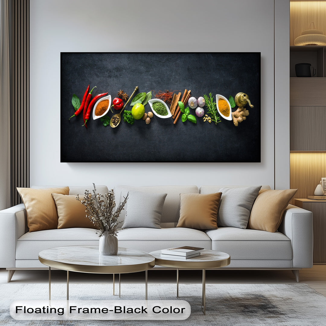 Kitchen Spice Canvas Print – Colorful Culinary Wall Art