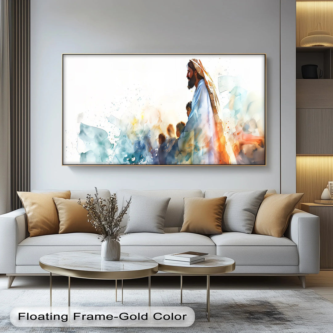 Let the Children Come – Jesus with Children Canvas Print