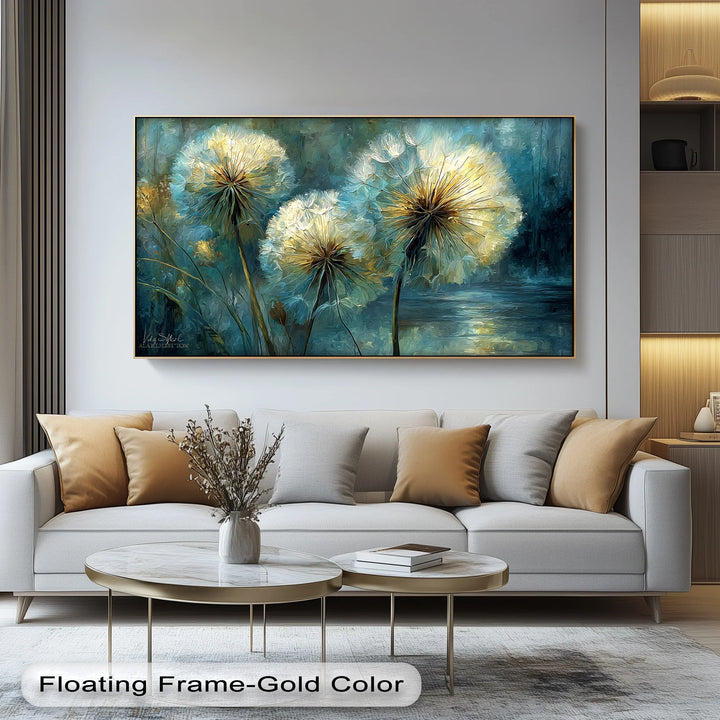 Whispers of Nature – Dandelion Glow Canvas Print - MyPhotoStation