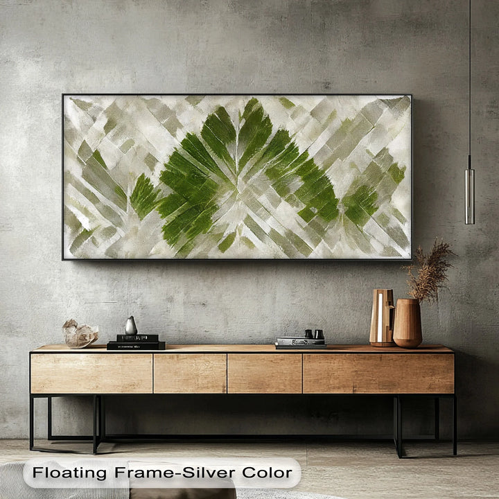 Verdant Imprint – Abstract Leaf Textured Canvas Print - MyPhotoStation
