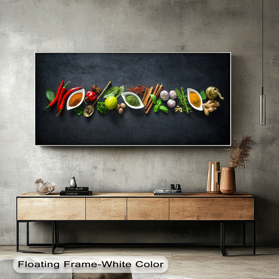 Kitchen Spice Canvas Print – Colorful Culinary Wall Art