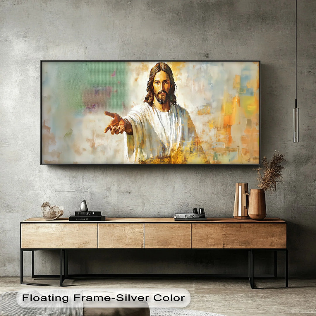 Divine Invitation – Jesus Reaching Out Canvas Print - MyPhotoStation