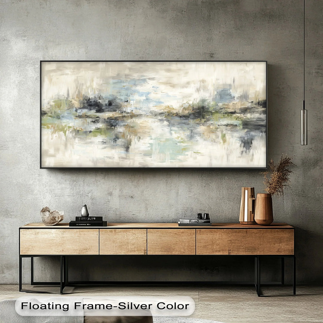 Serene abstract scenery canvas print perfect for living room or office walls

