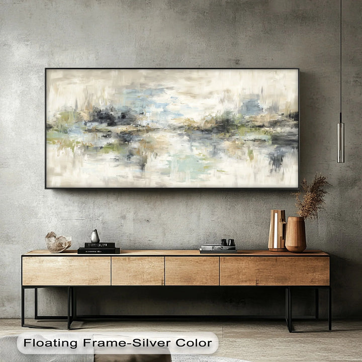 Serene abstract scenery canvas print perfect for living room or office walls

