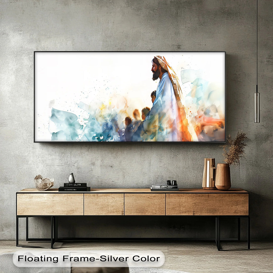 Let the Children Come – Jesus with Children Canvas Print