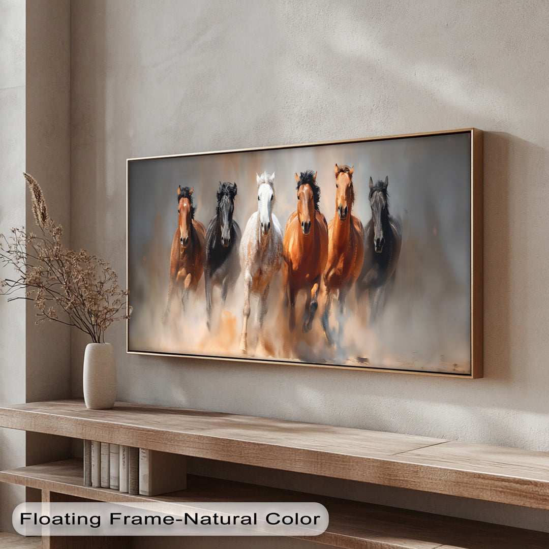 Galloping Spirit – Running Horses in Motion Canvas Print