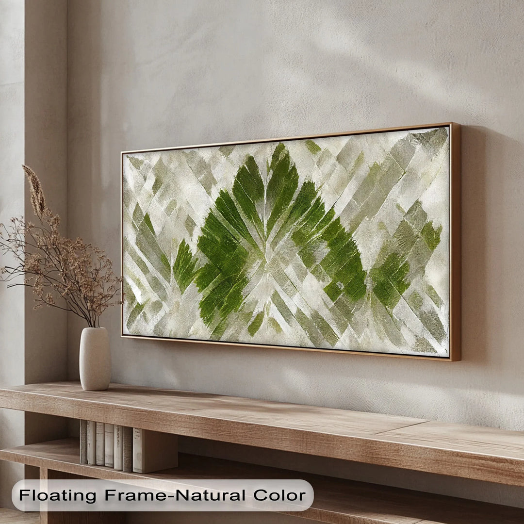 Verdant Imprint – Abstract Leaf Textured Canvas Print - MyPhotoStation