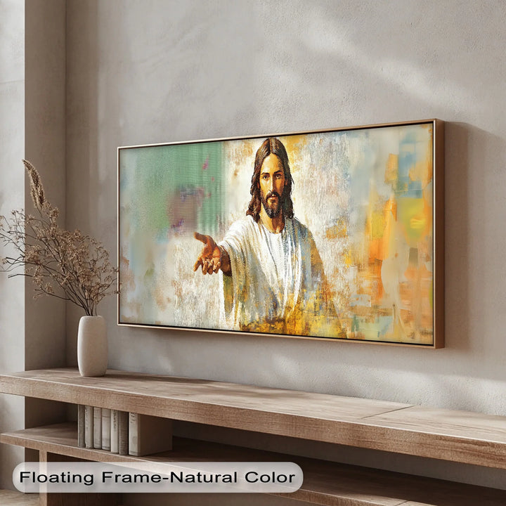 Divine Invitation – Jesus Reaching Out Canvas Print - MyPhotoStation
