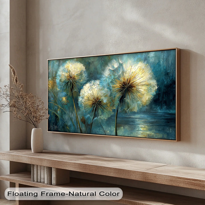 Whispers of Nature – Dandelion Glow Canvas Print - MyPhotoStation