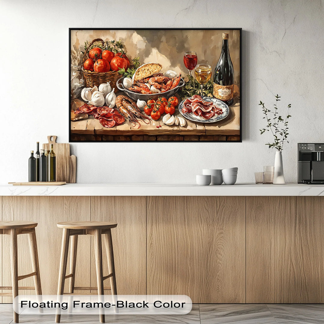 Mediterranean Delights – Gourmet Feast Kitchen Canvas Print - MyPhotoStation