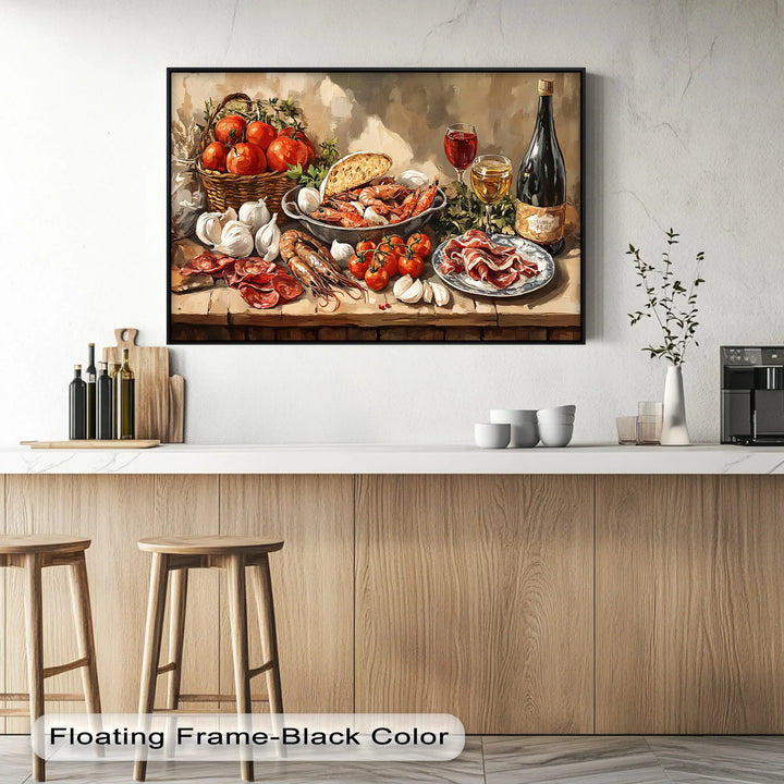 Mediterranean Delights – Gourmet Feast Kitchen Canvas Print - MyPhotoStation
