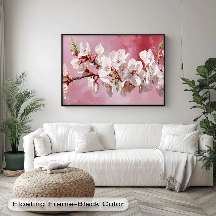 Blossoming Almond Branch – Pink Canvas Print - MyPhotoStation