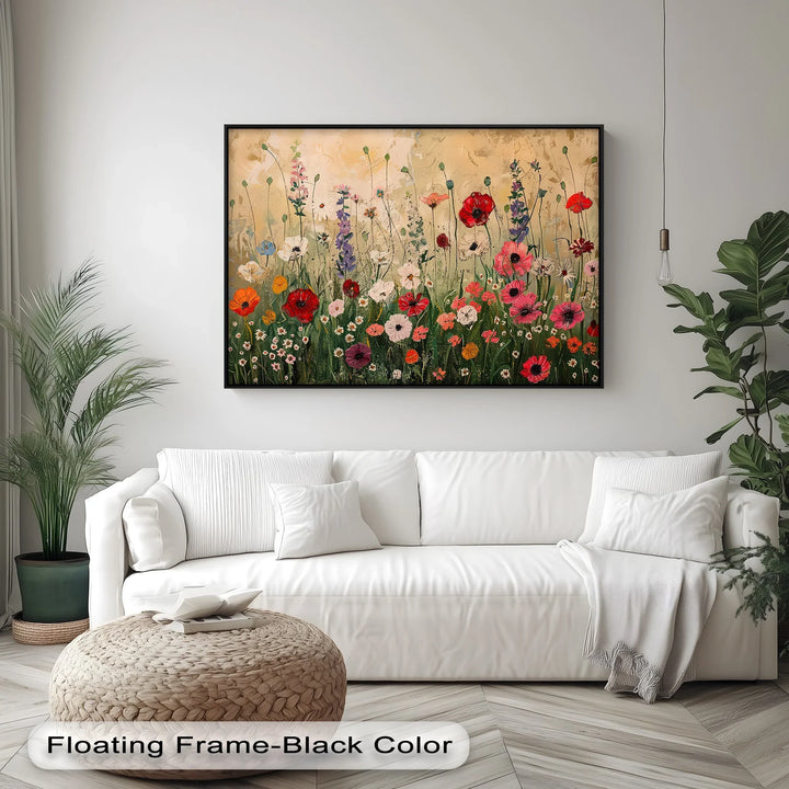 Wildflower Symphony – Colorful Floral Canvas Print - MyPhotoStation