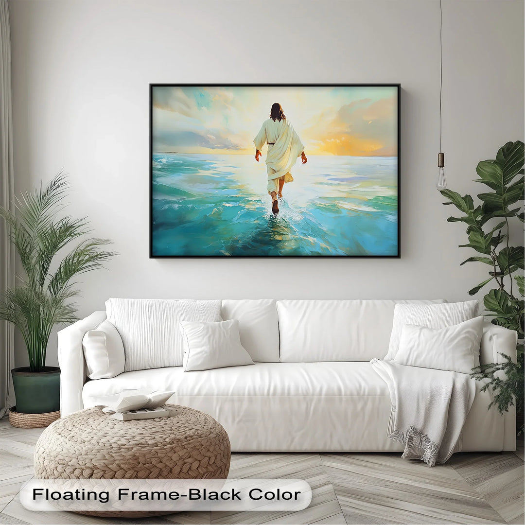 Faith in Motion – Jesus Walking on Water Canvas Print - MyPhotoStation