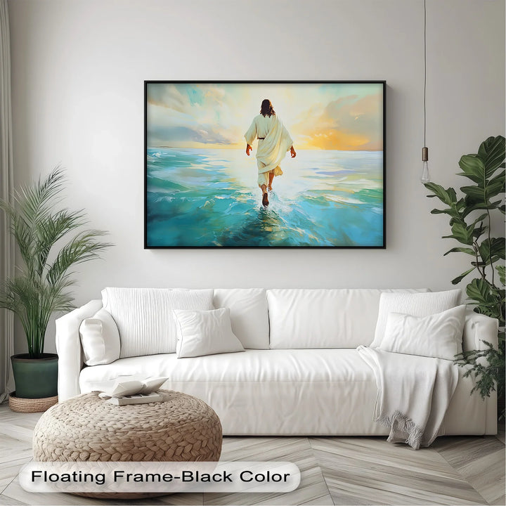 Faith in Motion – Jesus Walking on Water Canvas Print - MyPhotoStation