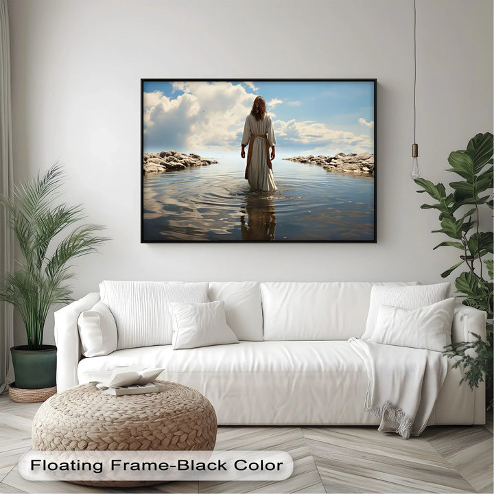 Heaven’s Reflection – Jesus Walking on Water Canvas Print - MyPhotoStation