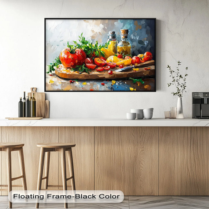 Heirloom Harvest – Tomato & Olive Oil Kitchen Canvas Prints - MyPhotoStation