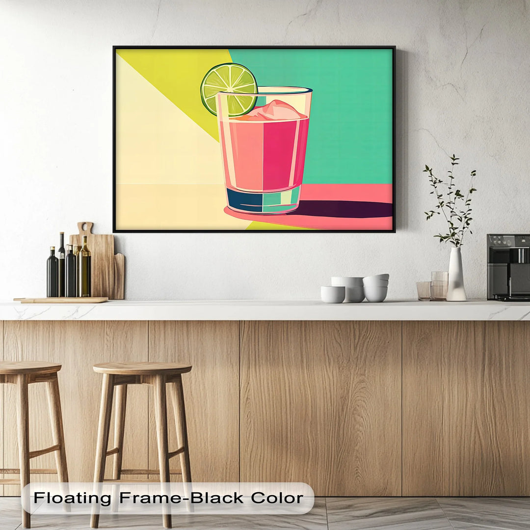 Pop Art Pink Lemonade – Kitchen Retro Drink Canvas Print - MyPhotoStation