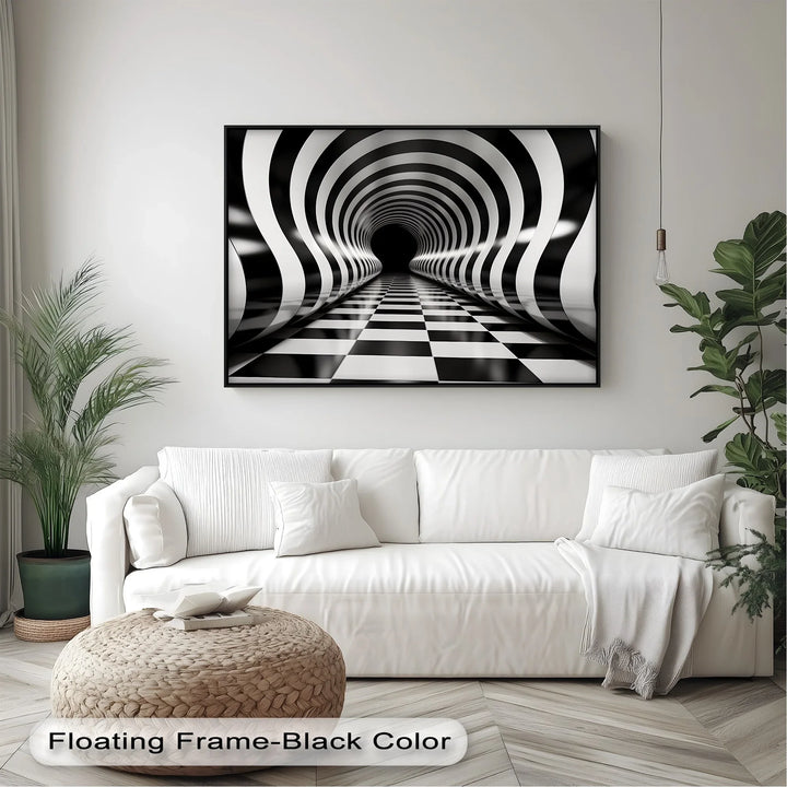 Waves of Infinity – Black & White Canvas Print - MyPhotoStation