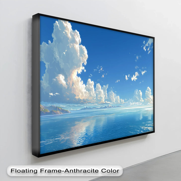 Celestial Cranes in Blue Skies – Flying Birds Canvas Print - MyPhotoStation