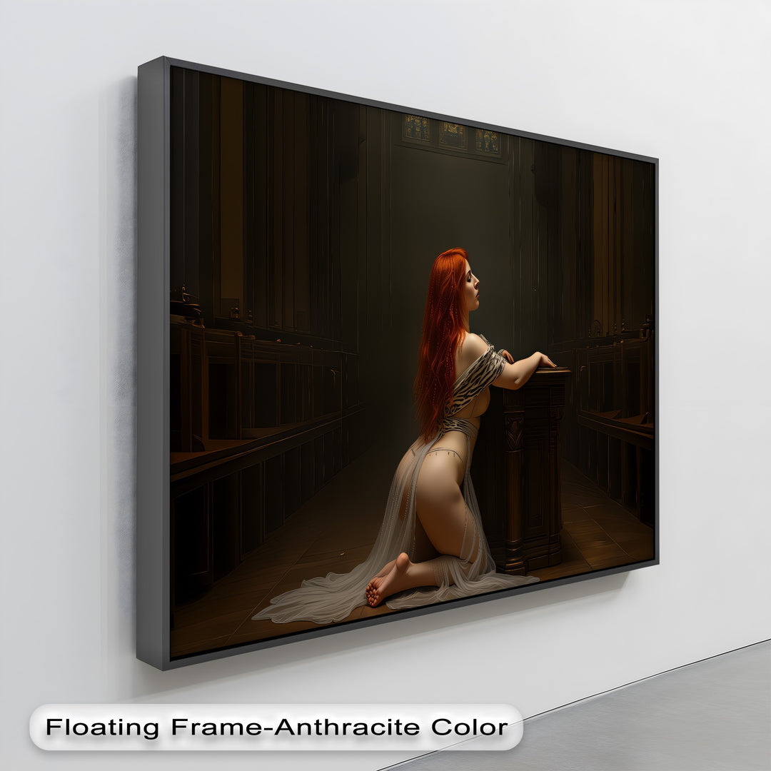 Divine Longing – Sexy Erotic Canvas Wall Art | Large Framed Bedroom Artwork