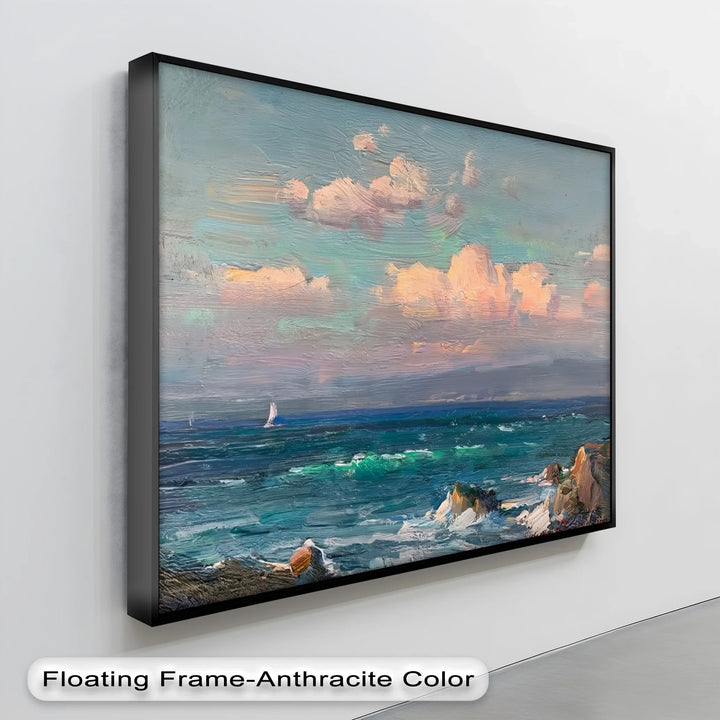 Twilight over the Sea – Romantic Coastal Canvas Print - MyPhotoStation