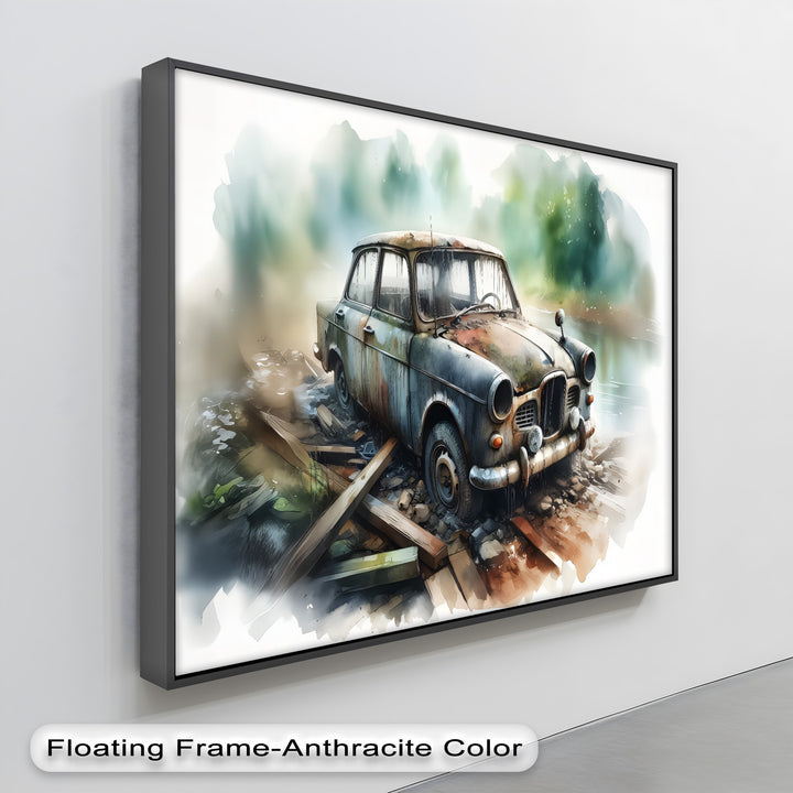 Abandoned Vintage Car – Car Canvas Print