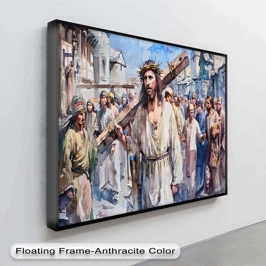 The Way of the Cross – Jesus Carrying the Cross Canvas Print