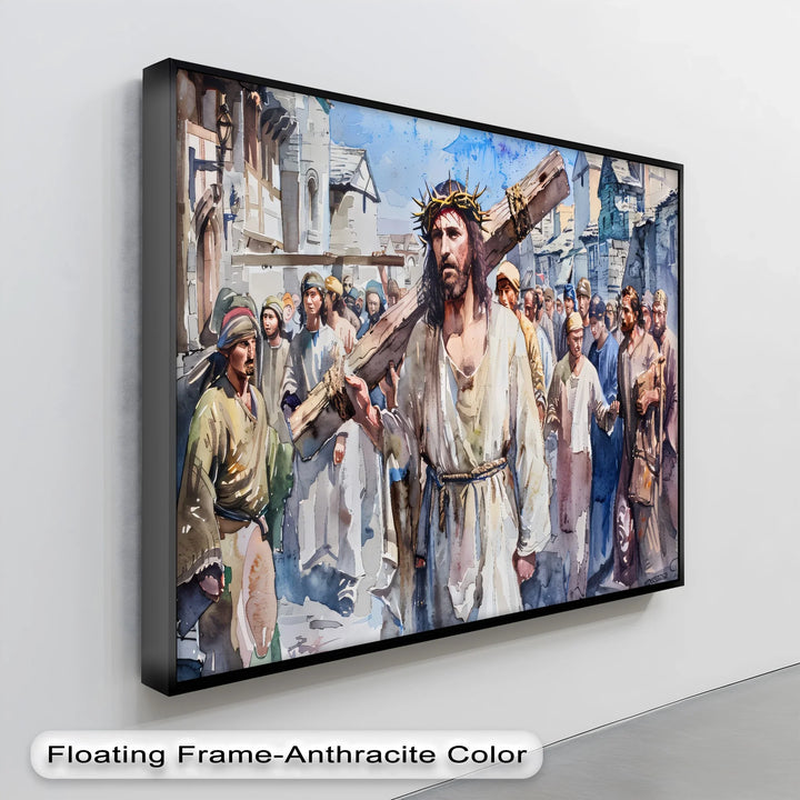 The Way of the Cross – Jesus Carrying the Cross Canvas Print