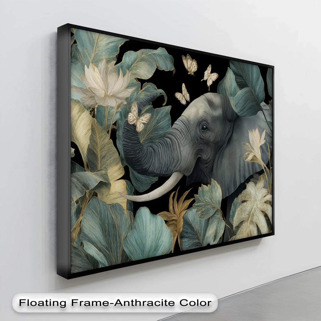 Mystical Elephant Among Golden Leaves – Canvas Print - MyPhotoStation