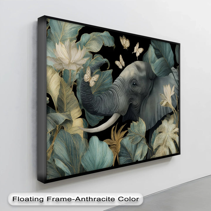 Mystical Elephant Among Golden Leaves – Canvas Print - MyPhotoStation