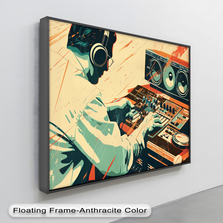 Mix Master Flow – Retro DJ Studio Canvas Print