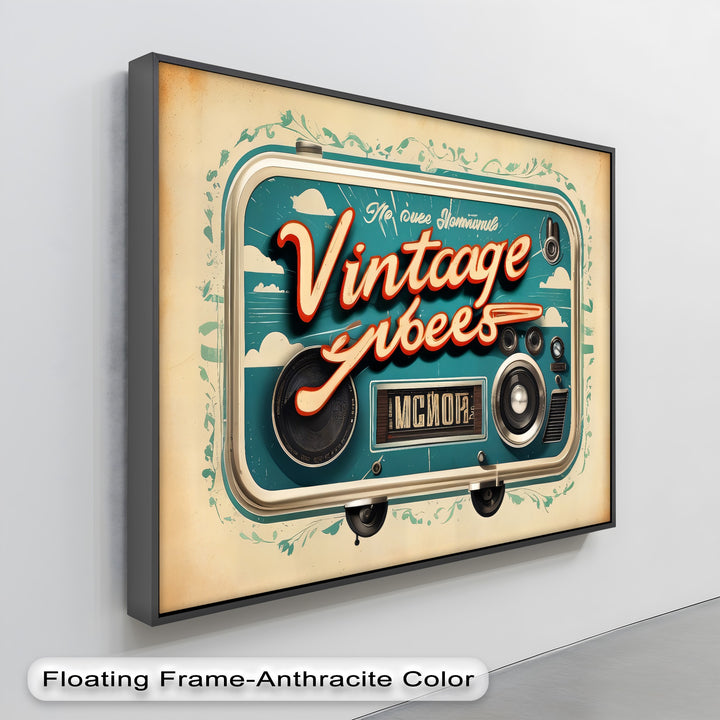 Vintage Vibes – Retro Camera Canvas Print