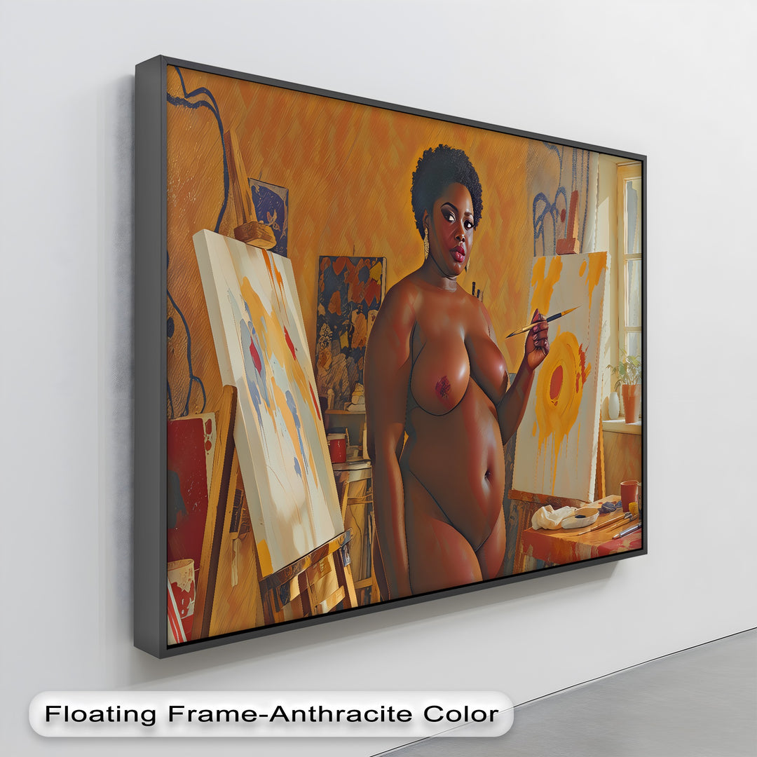 Bold Strokes – Nude Abstract Erotic Canvas Wall Art | Naked Canvas Prints