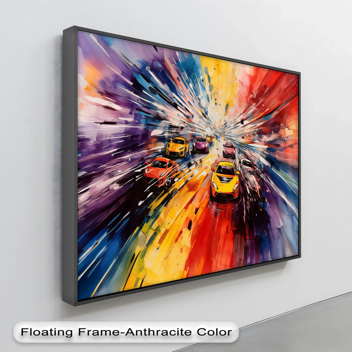Color Burst Speedway – Car Canvas Print - MyPhotoStation