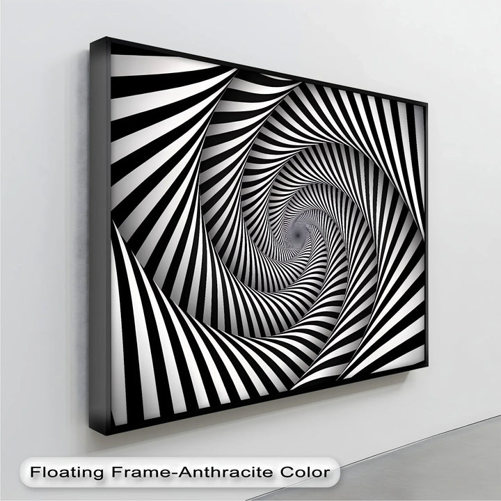 Twisting Vortex Illusion in Black & White – Canvas Print - MyPhotoStation