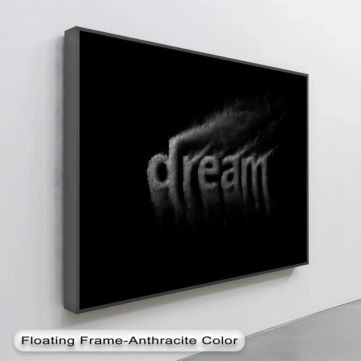 DREAM – Smoky Typographic Canvas Print
