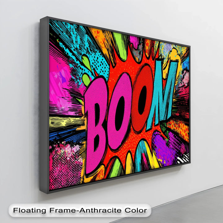 BOOM! – Vibrant Pop Art Explosion Canvas Print