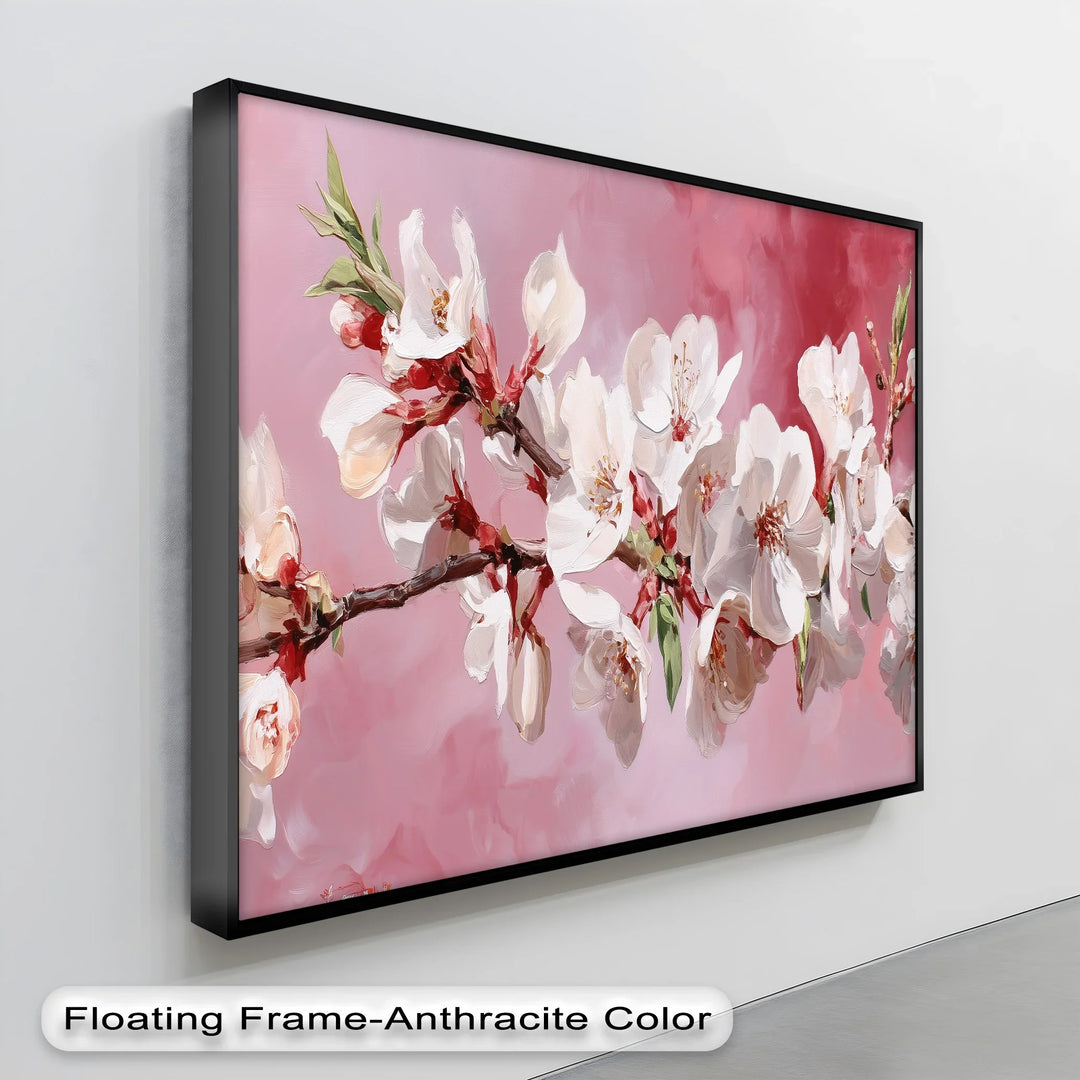 Blossoming Almond Branch – Pink Canvas Print - MyPhotoStation