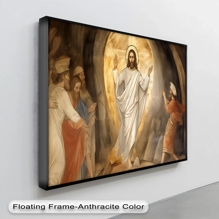 The Resurrection Light – Jesus Risen Canvas Print