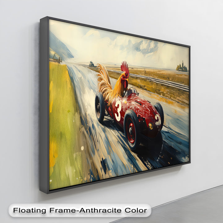 Rooster Racer – Car Canvas Print