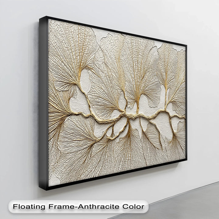 Golden Ginkgo Fan Leaves – Canvas Print - MyPhotoStation