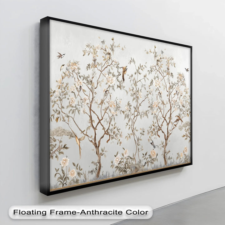 Chinoiserie Blossom Garden with Birds – Canvas Print - MyPhotoStation
