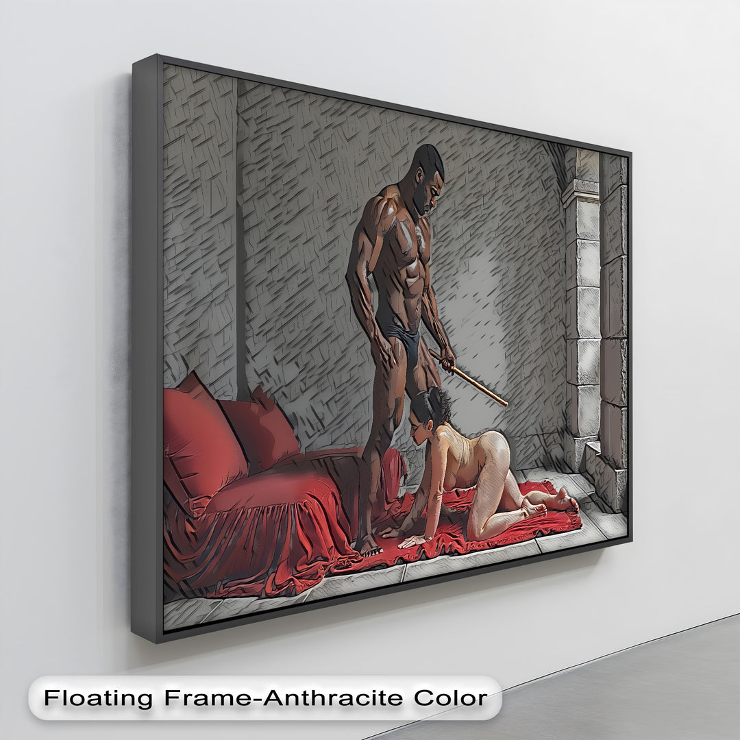 Obedience Ritual – Erotic BDSM Canvas Wall Art | Sexy Canvas