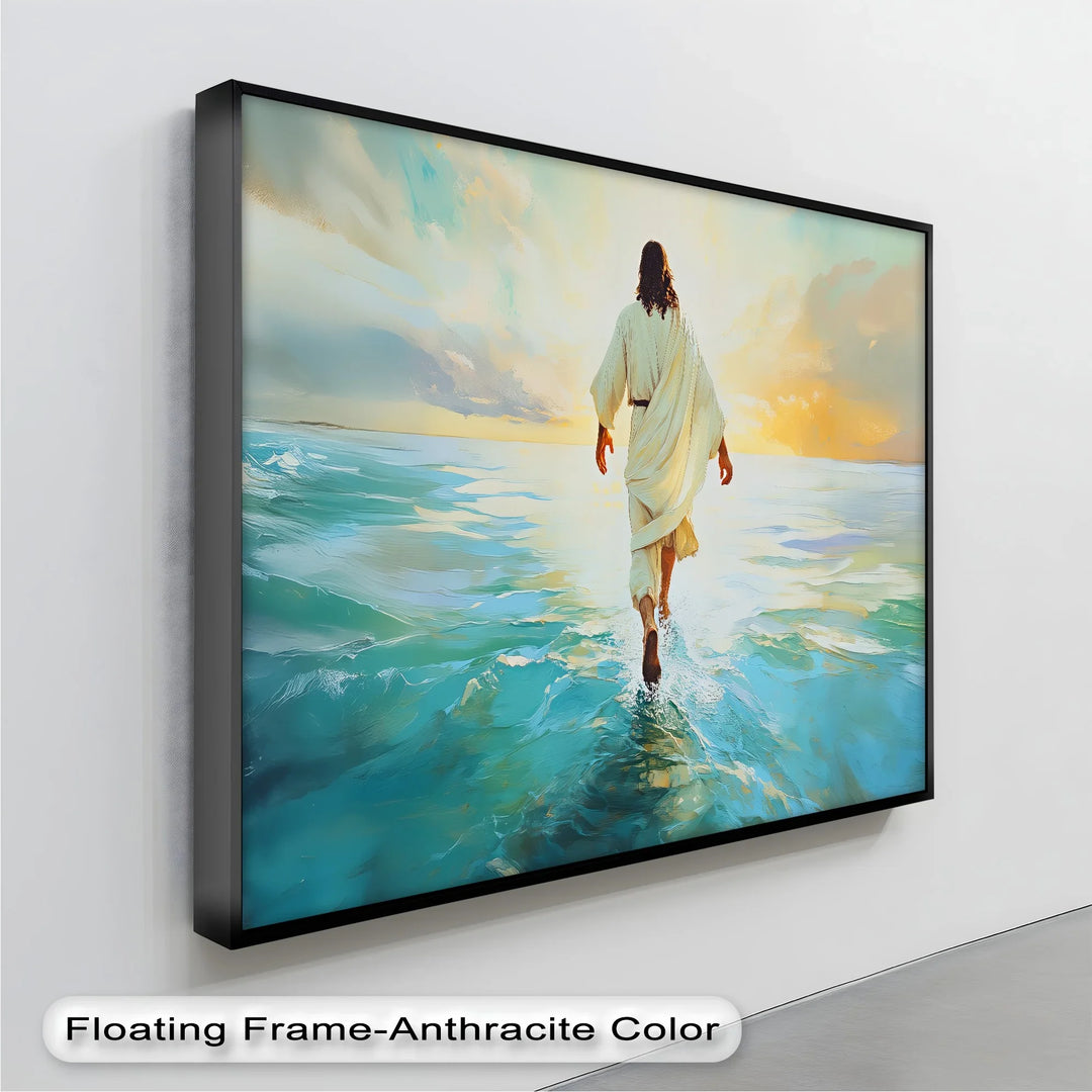Faith in Motion – Jesus Walking on Water Canvas Print - MyPhotoStation