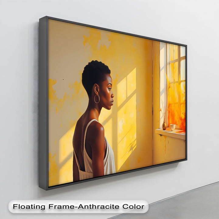Golden Solitude – Erotic Canvas Wall Art | Abstract Art
