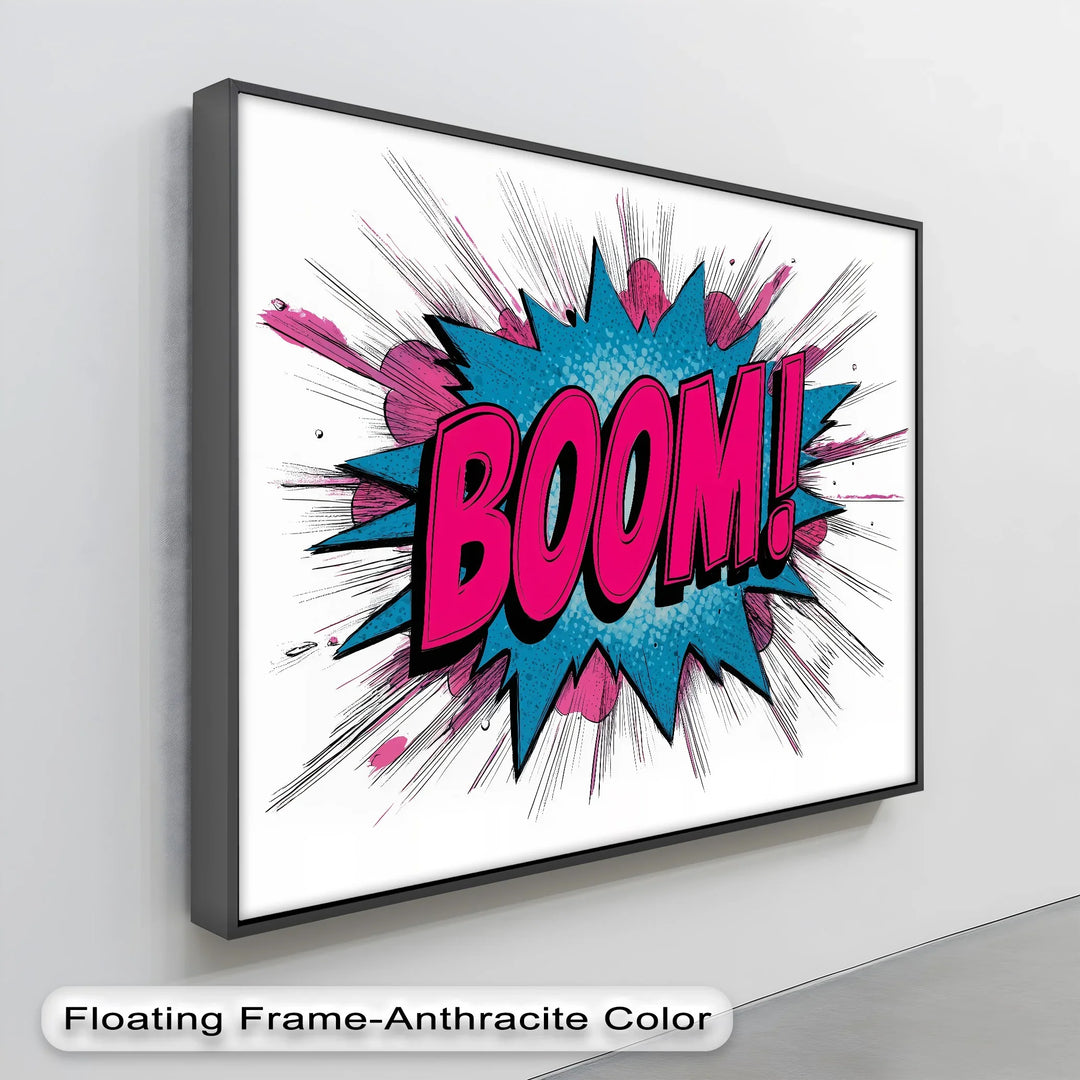 BOOM! – Explosive Pop Art Canvas Print