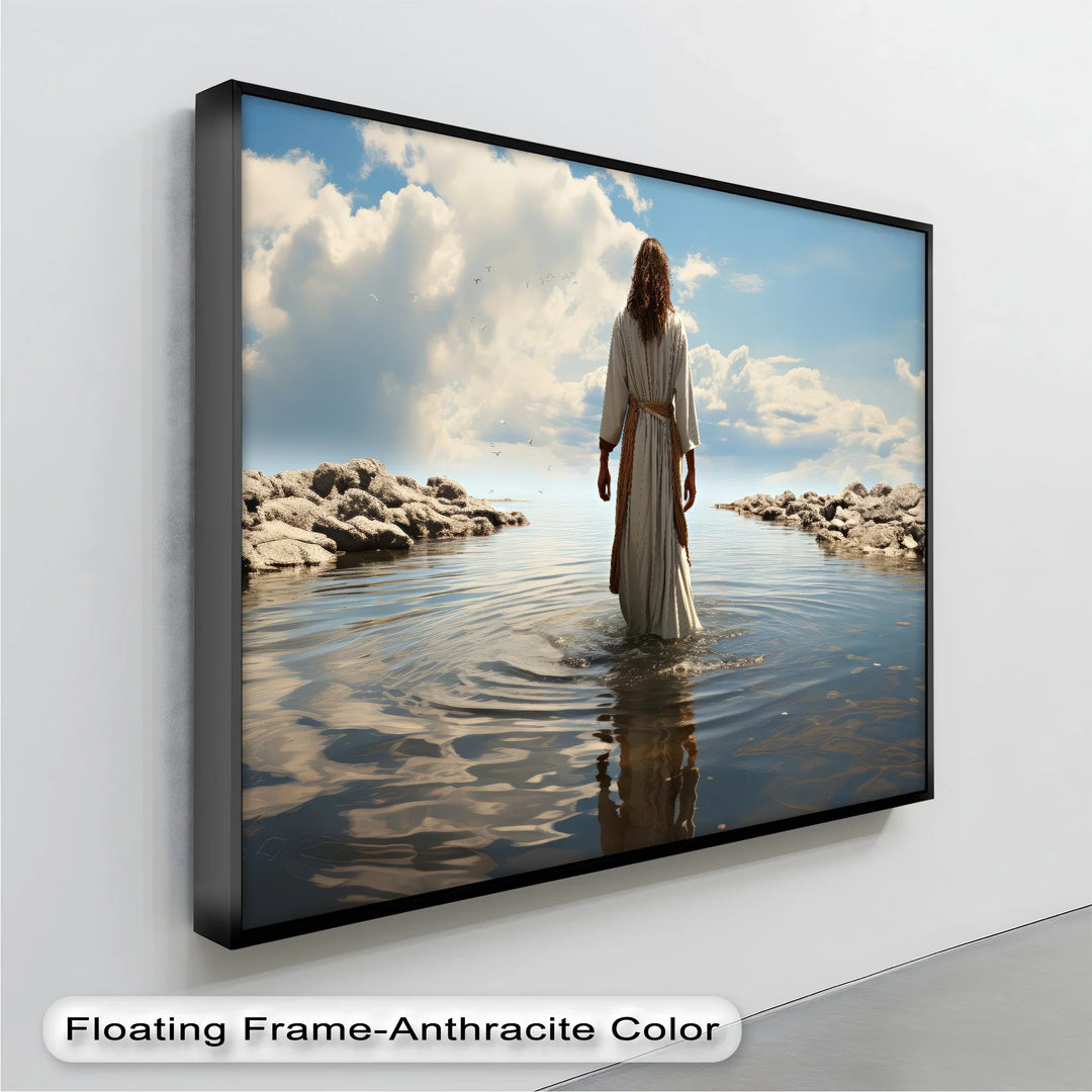 Heaven’s Reflection – Jesus Walking on Water Canvas Print - MyPhotoStation
